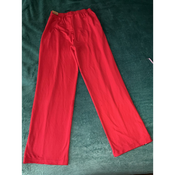 VS Pink Women's Size Medium Pink Track Pants Red - Picture 7 of 11